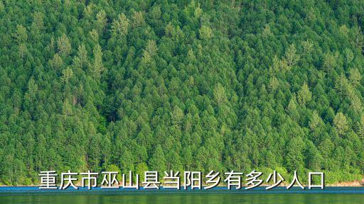 重慶市巫山縣當(dāng)陽鄉(xiāng)有多少人口