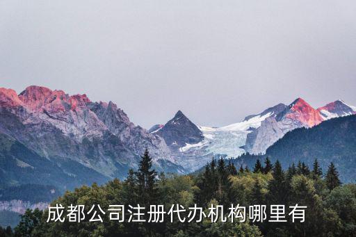 成都公司注冊代辦機構哪里有