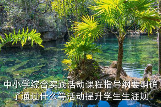 中小學(xué)綜合實(shí)踐活動課程指導(dǎo)綱要明確了通過什么等活動提升學(xué)生生涯規(guī)