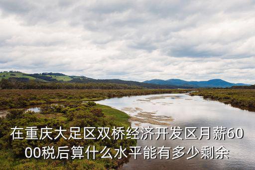 在重慶大足區雙橋經濟開發區月薪6000稅后算什么水平能有多少剩余