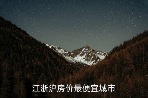 江浙滬房價最便宜城市