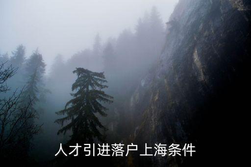 人才引進落戶上海條件