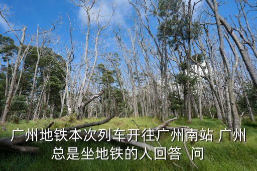 廣州地鐵還有人坐嗎，廣州地鐵本次列車開往廣州南站 廣州總是坐地鐵的人回答  問
