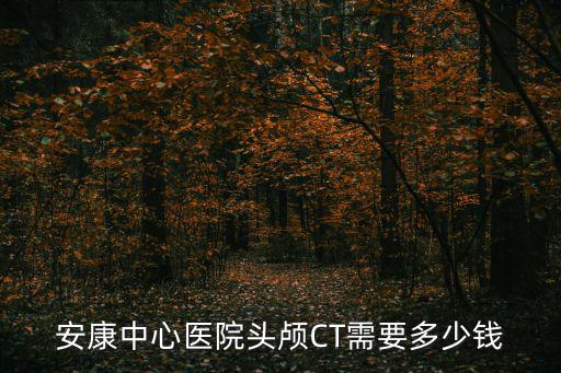 安康中心醫院頭顱CT需要多少錢