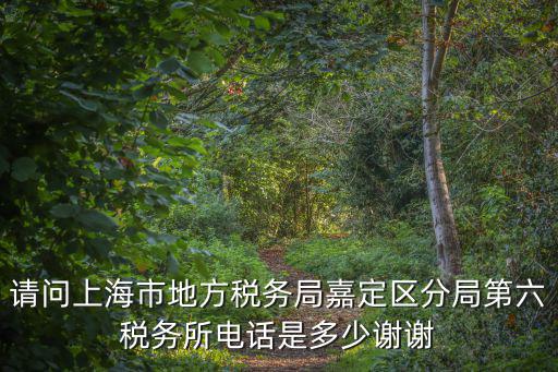 請問上海市地方稅務(wù)局嘉定區(qū)分局第六稅務(wù)所電話是多少謝謝