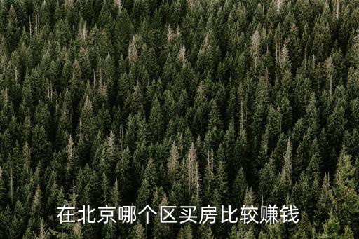 在北京哪個(gè)區(qū)買房比較賺錢