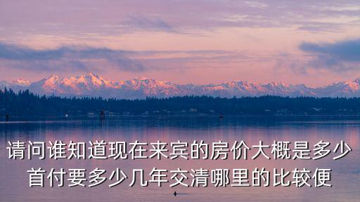 來賓哪個縣城房價便宜，廣西來賓市象州縣石龍鎮房價