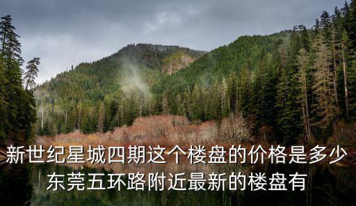 新世紀(jì)星城四期這個(gè)樓盤的價(jià)格是多少東莞五環(huán)路附近最新的樓盤有