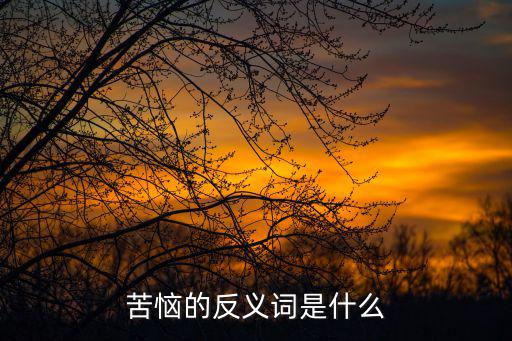 苦惱的反義詞是什么