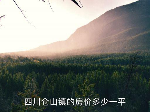 倉山哪個小區房價最高，中江縣倉山鎮房價多少一平