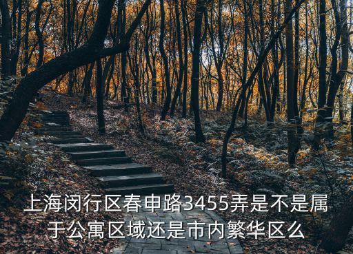 上海市春申路3355弄屬于哪個(gè)區(qū)，上海閔行區(qū)春申路3455弄是不是屬于公寓區(qū)域還是市內(nèi)繁華區(qū)么