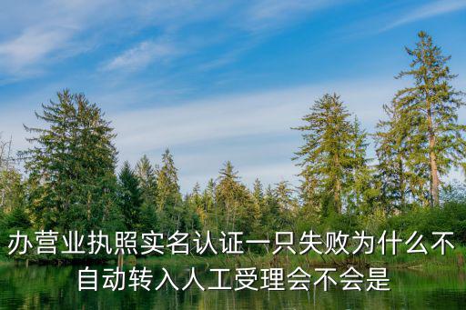 線上申請營業執照簽名認證失敗，辦營業執照實名認證一只失敗為什么不自動轉入人工受理會不會是
