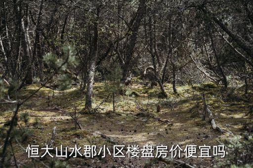 恒大山水郡小區(qū)樓盤房價便宜嗎