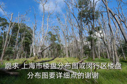 跪求 上海市樓盤分布圖或閔行區(qū)樓盤分布圖要詳細點的謝謝