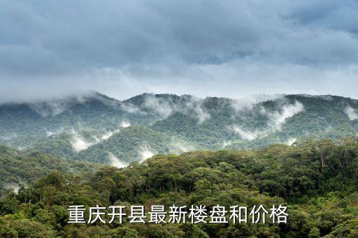 重慶開縣最新樓盤和價(jià)格