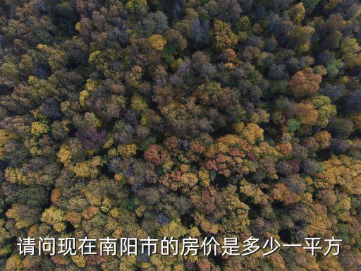 請問現(xiàn)在南陽市的房價(jià)是多少一平方