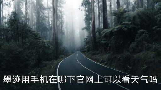 墨跡用手機在哪下官網上可以看天氣嗎