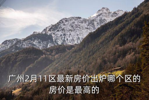 廣州2月11區(qū)最新房?jī)r(jià)出爐哪個(gè)區(qū)的房?jī)r(jià)是最高的