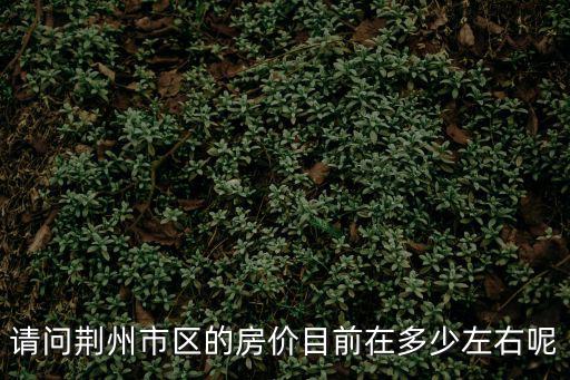 請問荊州市區的房價目前在多少左右呢