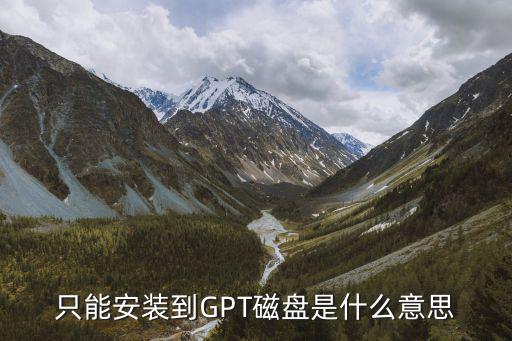 只能安裝到GPT磁盤是什么意思