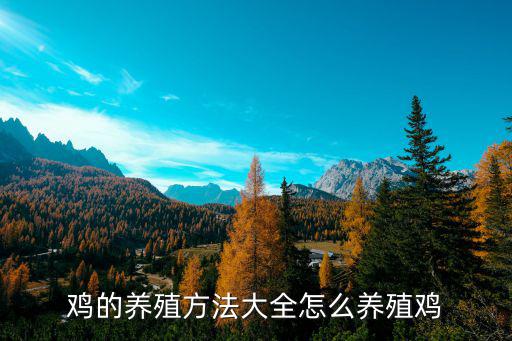 養(yǎng)雞方法,怎么養(yǎng)雞?養(yǎng)雞注意事項(xiàng)