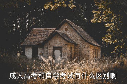成人高考和自考有什么區(qū)別,成考與自考有什么不同?