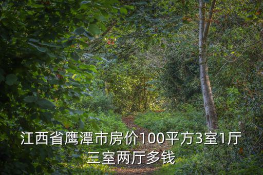 江西省鷹潭市房價100平方3室1廳三室兩廳多錢
