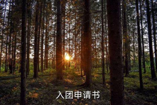 入團申請書