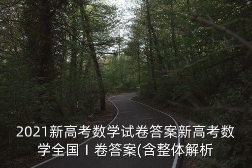 2021新高考數學試卷答案新高考數學全國Ⅰ卷答案(含整體解析