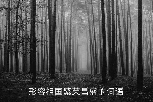 形容祖國繁榮昌盛的詞語