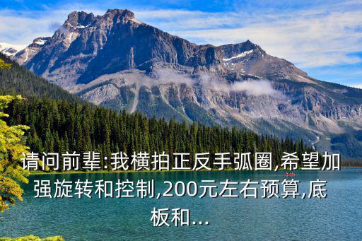 請問前輩:我橫拍正反手弧圈,希望加強旋轉和控制,200元左右預算,底板和...