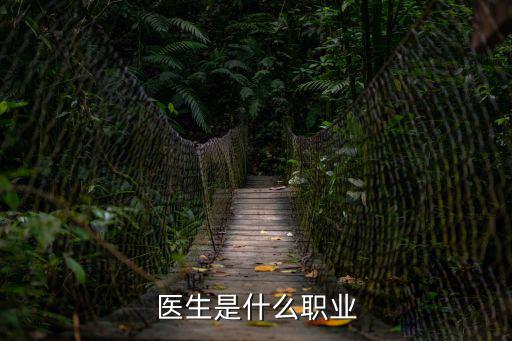醫生是什么職業