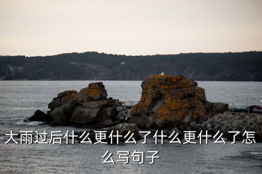 大雨過后什么更什么了什么更什么了怎么寫句子