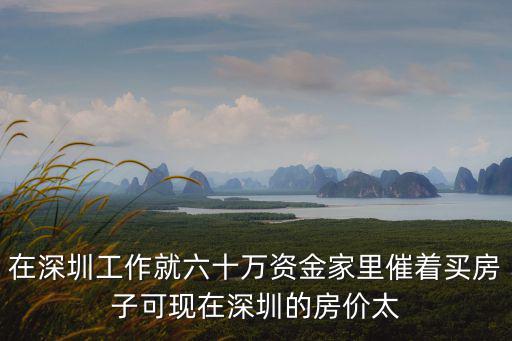 在深圳工作就六十萬資金家里催著買房子可現(xiàn)在深圳的房價太