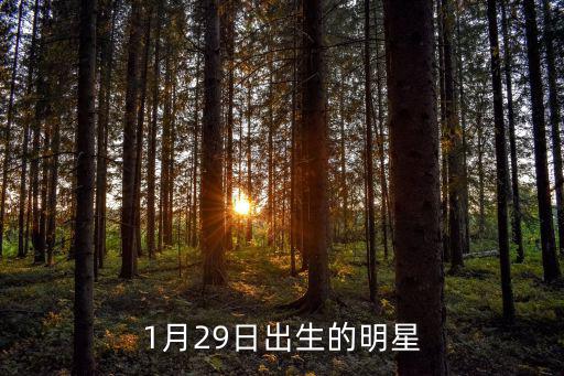 1月29日出生的明星