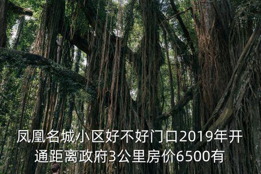 鳳凰名城小區(qū)好不好門口2019年開通距離政府3公里房?jī)r(jià)6500有