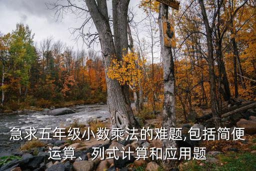 急求五年級小數乘法的難題,包括簡便運算、列式計算和應用題