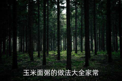玉米面粥的做法大全家常