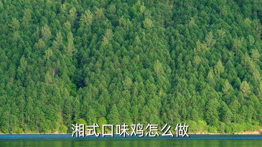 口味雞，湘式口味雞怎么做