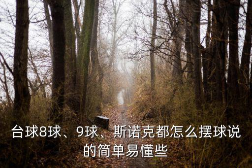 臺(tái)球8球、9球、斯諾克都怎么擺球說(shuō)的簡(jiǎn)單易懂些