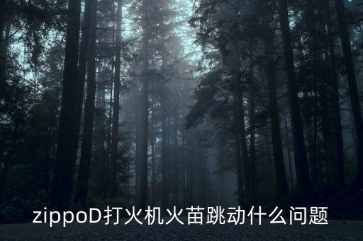 zippoD打火機火苗跳動什么問題