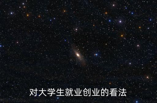 對大學(xué)生就業(yè)創(chuàng)業(yè)的看法