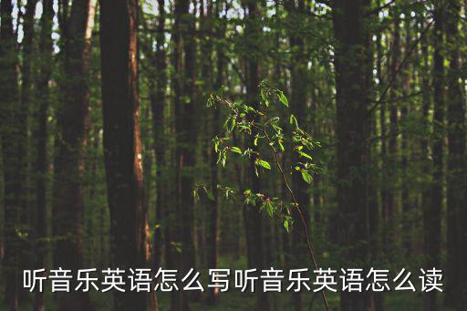 聽音樂英語怎么寫聽音樂英語怎么讀