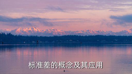 標準差率，標準差的概念及其應用