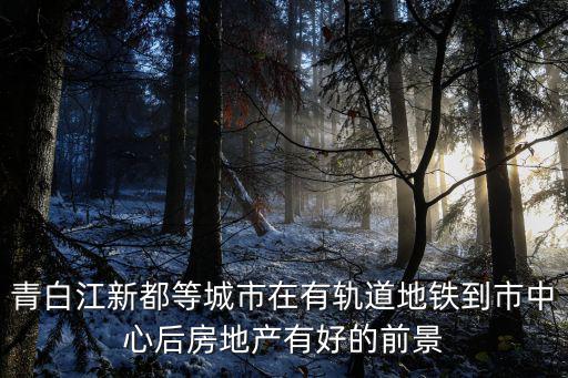 青白江新都等城市在有軌道地鐵到市中心后房地產(chǎn)有好的前景