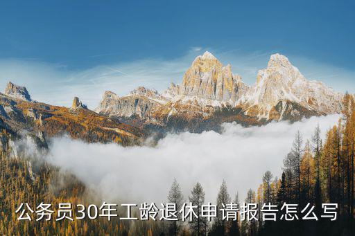 公務(wù)員30年工齡退休申請報告怎么寫