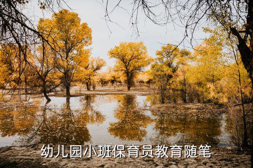 幼兒園小班保育員教育隨筆