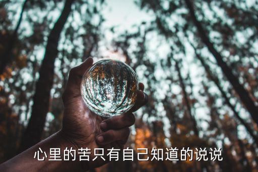 心里的苦只有自己知道的說說