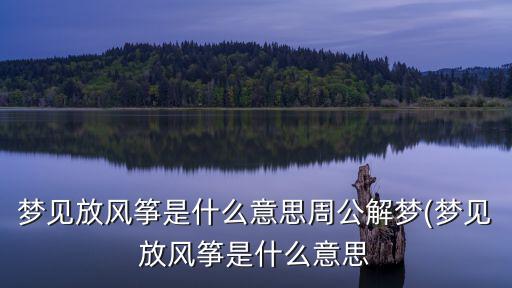 夢見風箏,周公解夢:夢見放風箏有吉數無災