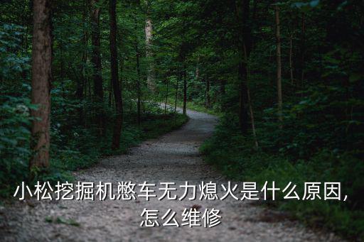 小松挖掘機維修,小松挖掘機憋車無力熄火怎么修?